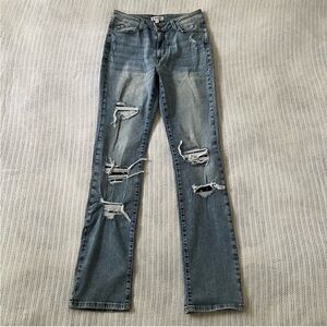 Morrison Star Print Distressed Jeans